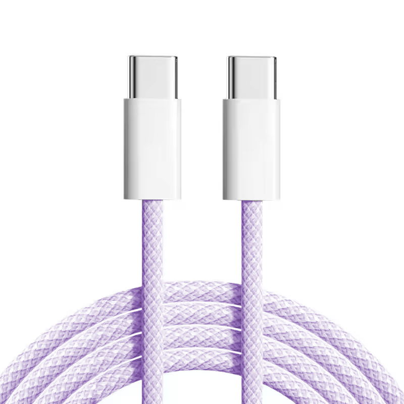 60W USB-C Fast Charging Braided Cable (6 Colours)