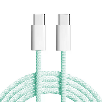 60W USB-C Fast Charging Braided Cable (6 Colours)